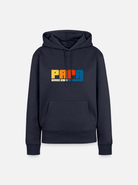Papa seit 2019 - Frauen Premium Bio Hoodie - Navy