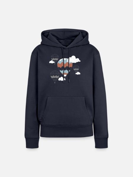 Heißluftballons - Frauen Premium Bio Hoodie - Navy