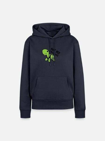 Nicht mein Problem - Frauen Premium Bio Hoodie - Navy
