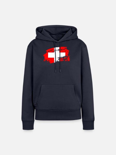 switzerland switzerland - Frauen Premium Bio Hoodie - Navy