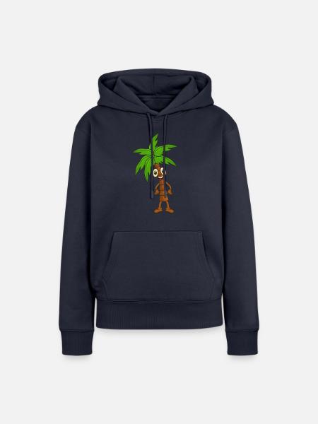 Palme - Frauen Premium Bio Hoodie - Navy