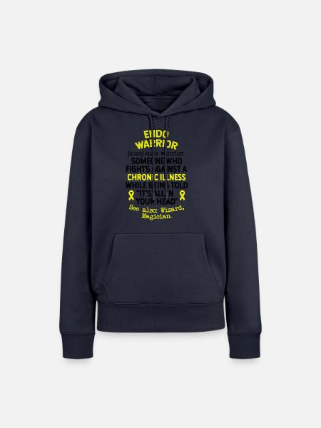 Definition Endo Warrior - Frauen Premium Bio Hoodie - Navy