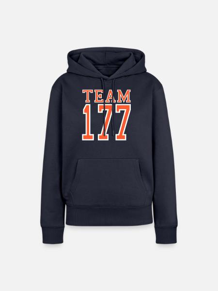 Number 177 NR. 177 - Frauen Premium Bio Hoodie - Navy