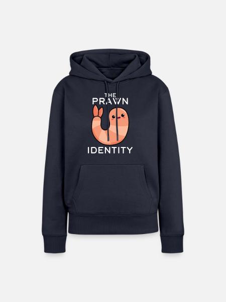 Die Garnelen-Identität - Frauen Premium Bio Hoodie - Navy