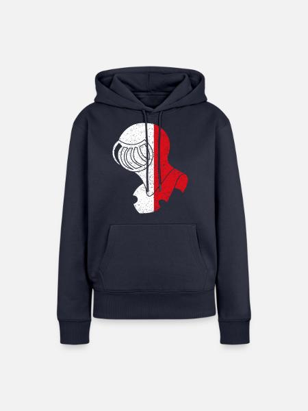 Helm von Helmond - Frauen Premium Bio Hoodie - Navy