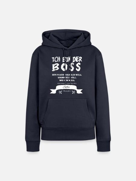 Spruch Sofia - Frauen Premium Bio Hoodie - Navy