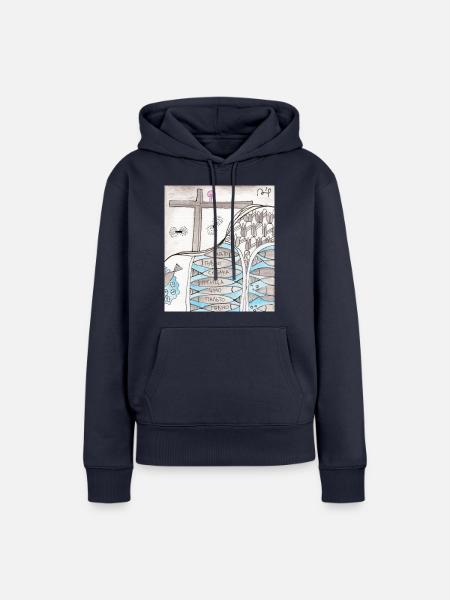 Wirrwarr 36 - Frauen Premium Bio Hoodie - Navy