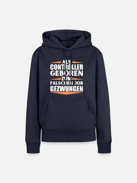 Controller im falschen Job gelandet - Frauen Premium Bio Hoodie - Navy