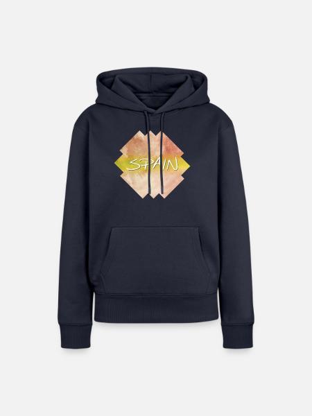 Spain - Spanien - Frauen Premium Bio Hoodie - Navy
