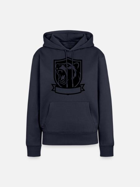 Unser Bär - Frauen Premium Bio Hoodie - Navy