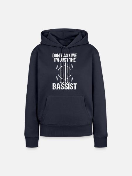 Musiker Musik Gitarrist Musik Bassist Bassist - Frauen Premium Bio Hoodie - Navy