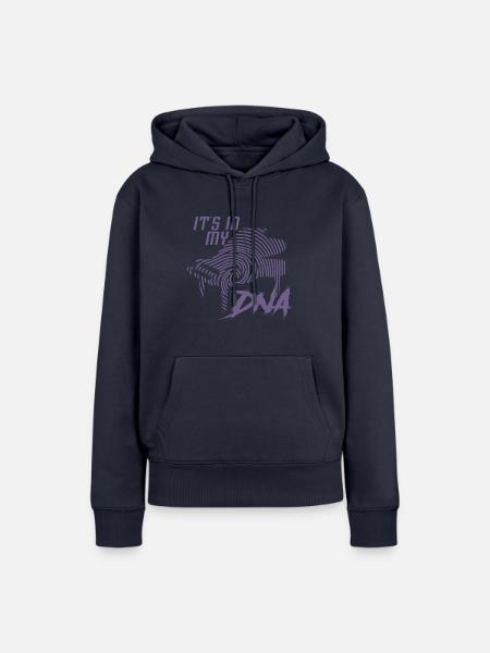 Piano Klavier Design Fingerabdruck - Frauen Premium Bio Hoodie - Navy