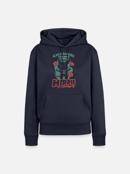 mein innerer Hippie - Frauen Premium Bio Hoodie - Navy