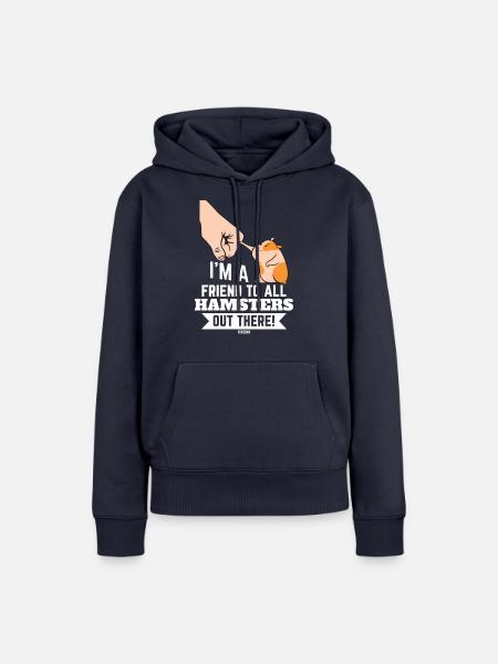 Hamster - Frauen Premium Bio Hoodie - Navy