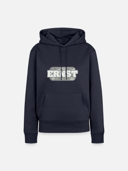 Ernst - Frauen Premium Bio Hoodie - Navy