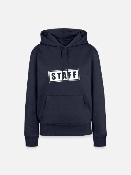 staff - Frauen Premium Bio Hoodie - Navy