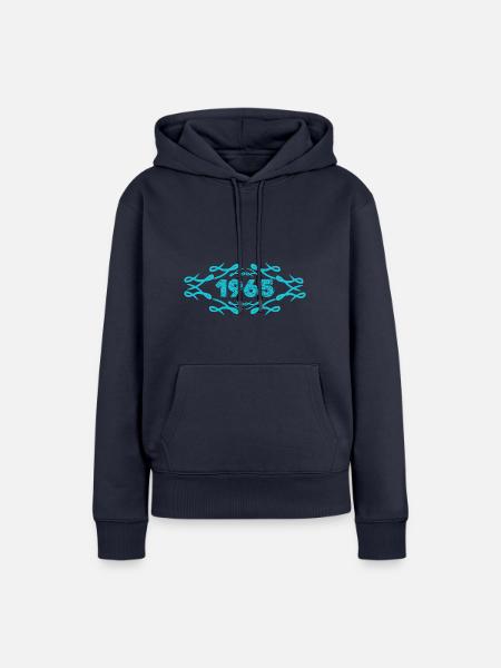 Geschenkidee 1965 - Frauen Premium Bio Hoodie - Navy