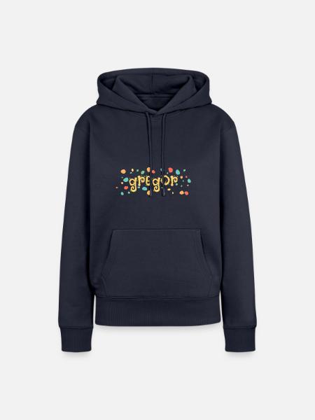 Kleckse gregor - Frauen Premium Bio Hoodie - Navy