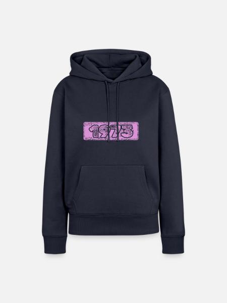 Zahl 1973 - Frauen Premium Bio Hoodie - Navy