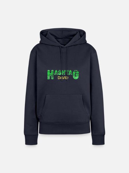 David - Frauen Premium Bio Hoodie - Navy