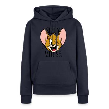 Tom and Jerry Silly Mouse - Women’s Premium Organic Hoodie - navy - Front - Julia (174cm)