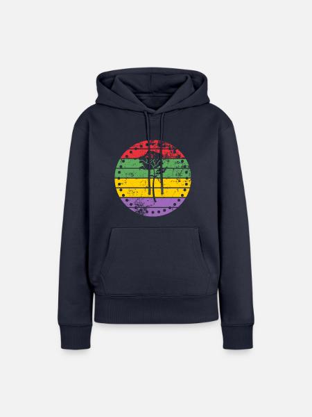 Rose - Frauen Premium Bio Hoodie - Navy