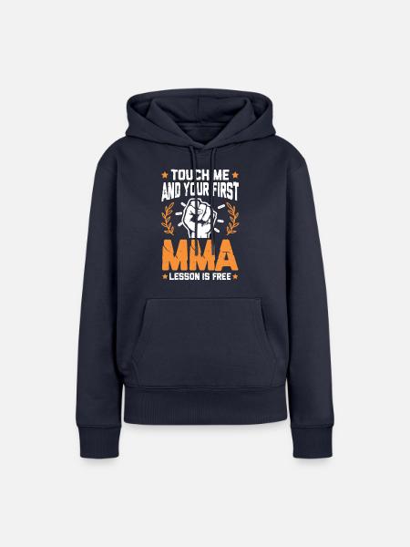 Mixed Martial Arts Faust - Frauen Premium Bio Hoodie - Navy