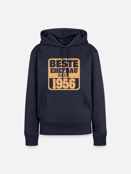 Verliebt 1956 - Frauen Premium Bio Hoodie - Navy