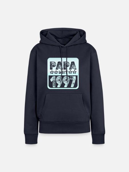 Jahr 1997 - Frauen Premium Bio Hoodie - Navy