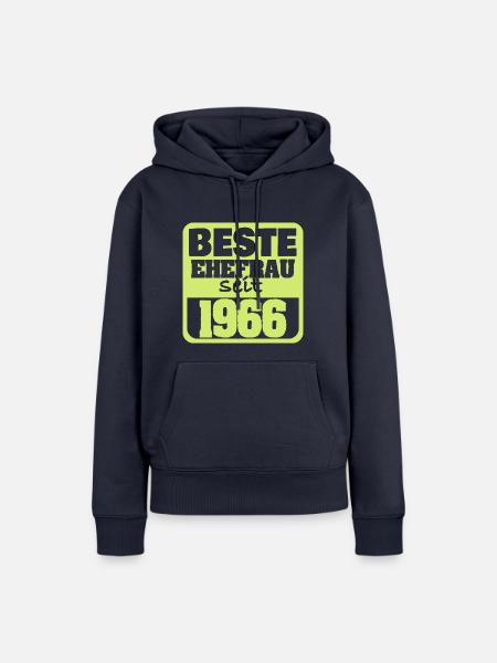 Ehe 1966 - Frauen Premium Bio Hoodie - Navy