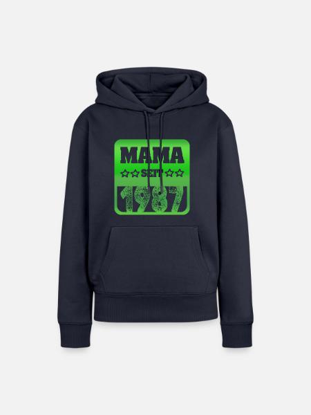 1987 - Frauen Premium Bio Hoodie - Navy