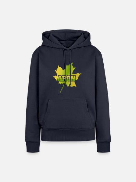Herbst Aron - Frauen Premium Bio Hoodie - Navy