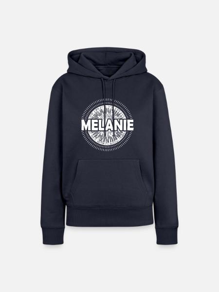 Geschenkidee Melanie - Frauen Premium Bio Hoodie - Navy