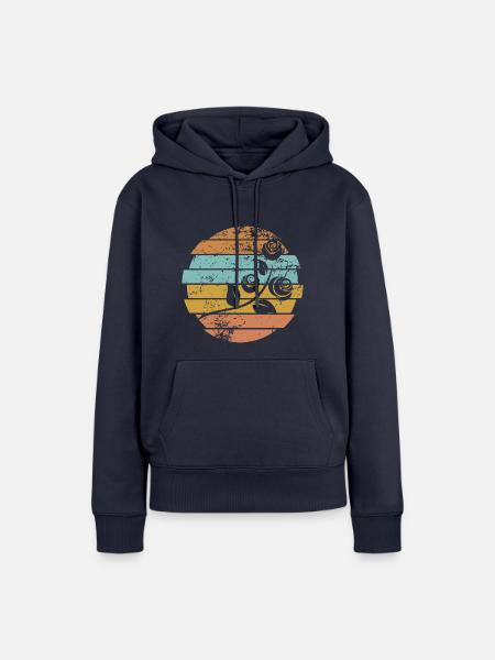 Rose - Frauen Premium Bio Hoodie - Navy