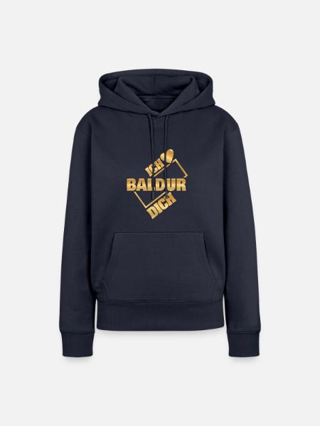 Baldur als Couple - Frauen Premium Bio Hoodie - Navy