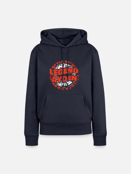 Geschenk für Ayden - Frauen Premium Bio Hoodie - Navy
