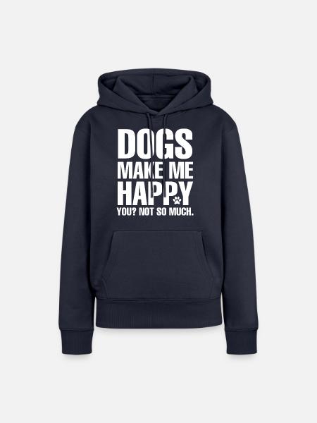Hund Dog - Frauen Premium Bio Hoodie - Navy