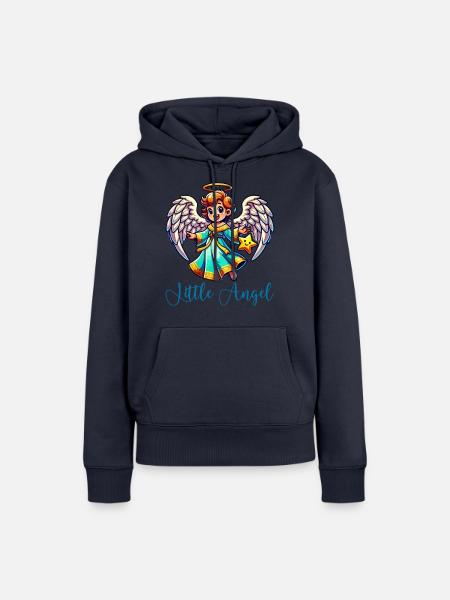 engel - Frauen Premium Bio Hoodie - Navy