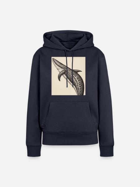 Anatomie der Wale - Frauen Premium Bio Hoodie - Navy
