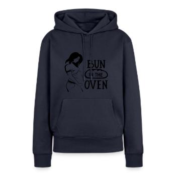 Roast Tube Bun Oven Pregnant Pregnant - Women’s Premium Organic Hoodie - navy - Front - Julia (174cm)