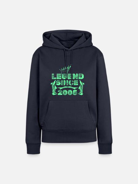 Geschenkidee 2005 - Frauen Premium Bio Hoodie - Navy