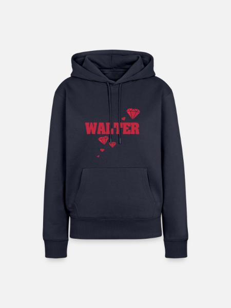 Geschenkidee Walter - Frauen Premium Bio Hoodie - Navy