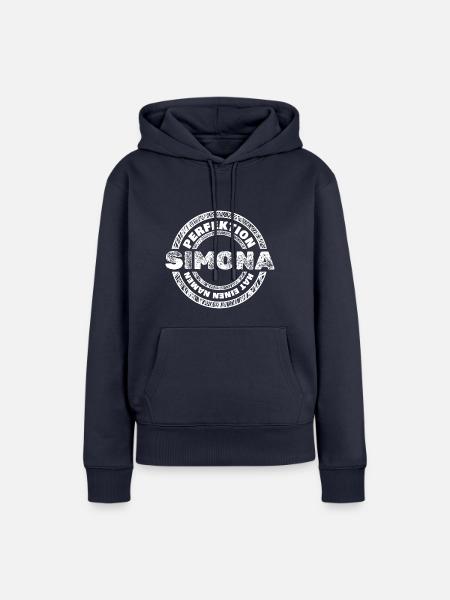 Perfekt Simona - Frauen Premium Bio Hoodie - Navy