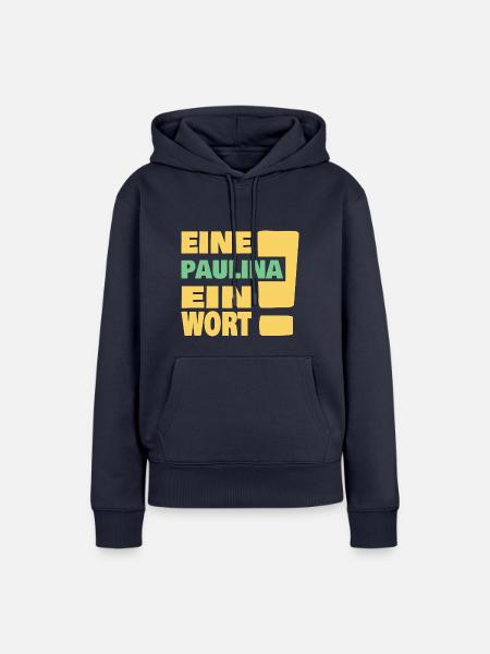 ein Paulina - Frauen Premium Bio Hoodie - Navy