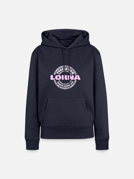 Perfektion Lorna - Frauen Premium Bio Hoodie - Navy