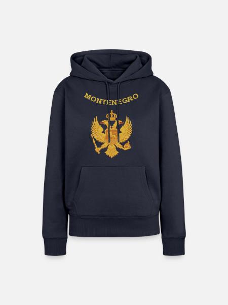 Montenegro - Frauen Premium Bio Hoodie - Navy