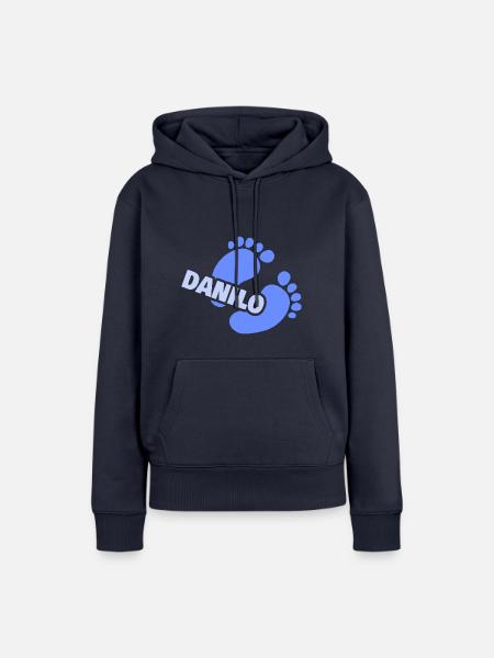 Geburt Danilo - Frauen Premium Bio Hoodie - Navy