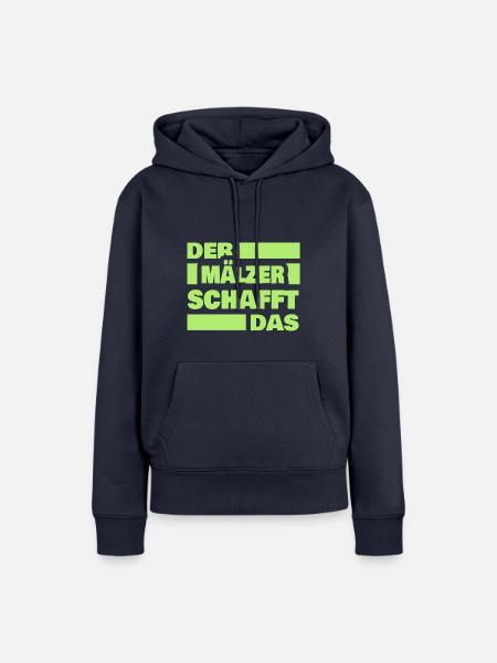 Arbeit Mälzer - Frauen Premium Bio Hoodie - Navy