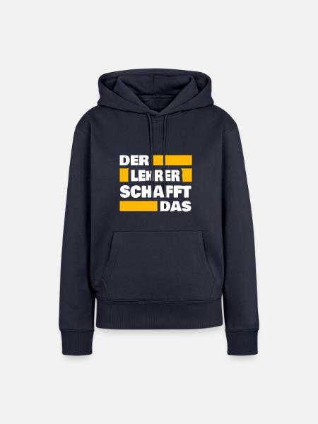 Geschenk für Lehrer - Frauen Premium Bio Hoodie - Navy