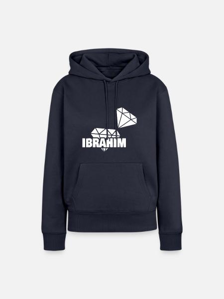Kostbar Ibrahim - Frauen Premium Bio Hoodie - Navy